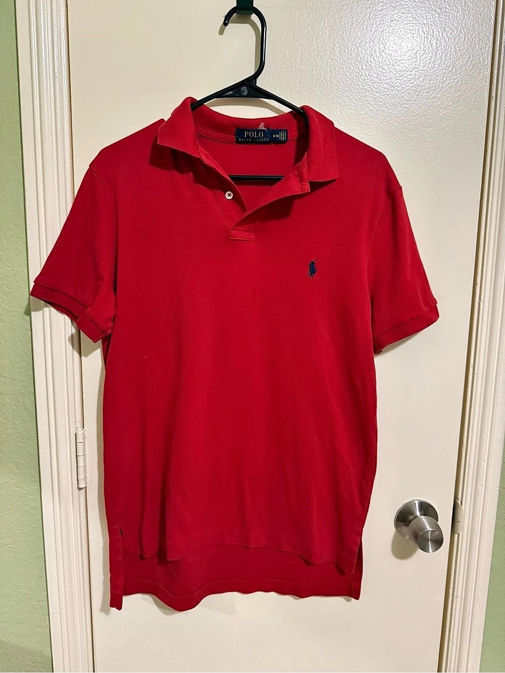 Polo Ralph Lauren Classic Fit Cotton Mesh Polo Shirt Men's Red Polo Medium